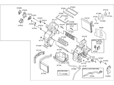 Hyundai 97205-1R220 Heater & Evaporator Assembly