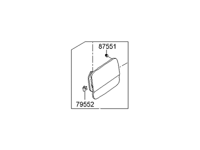 Hyundai 69510-1E200 Fuel Filler Door Assembly