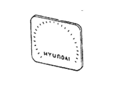 Hyundai 94369-21500 Plate-BLANKING TACHOMETER