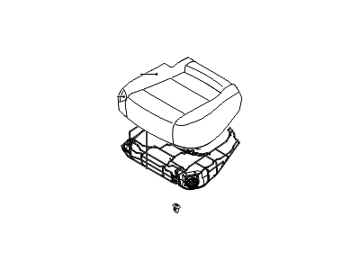 Hyundai 89105-3NHA0-NVN Cushion Assembly-Rear Seat,LH