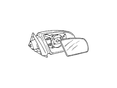 Hyundai 87606-24300 Mirror Assembly-RR View