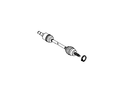 2010 Hyundai Genesis Coupe Axle Shaft - 49600-2M200