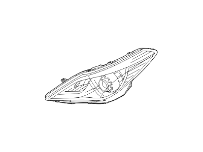 Hyundai Azera Headlight - 92104-3V040