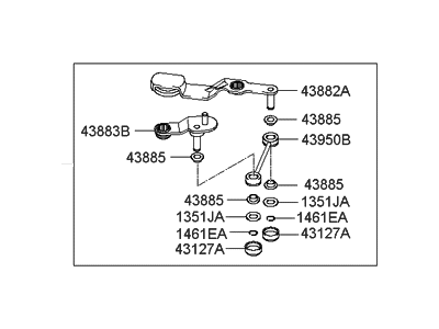 Hyundai 43900-24301 Link Assembly-Shift
