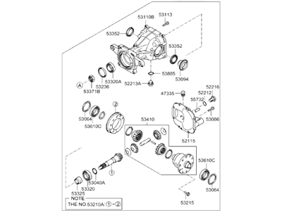 Hyundai 53000-3B560 Carrier Assembly-Differential