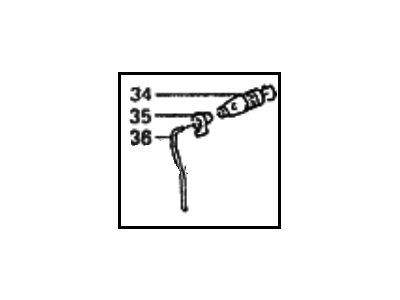1987 Hyundai Excel Door Lock Cylinder - 81906-21720