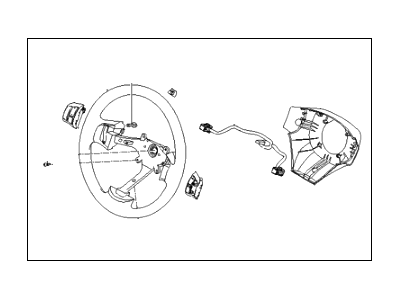 Hyundai 56110-1E910-WK Steering Wheel Assembly