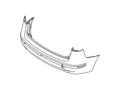 Hyundai 86610-2L350 Rear Bumper Cover Assembly