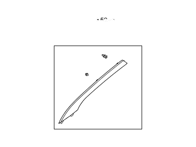 Hyundai 85810-3X000-YDA Trim Assembly-Front Pillar LH