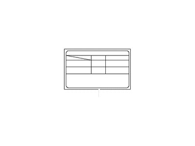 Hyundai 97699-29000 Label-Refrigerant