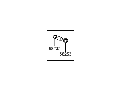 Hyundai 58202-33A00 Seal Kit-Rear Disc Brake