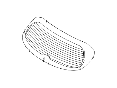 Hyundai 87110-D3020 Glass Assembly-Tail Gate