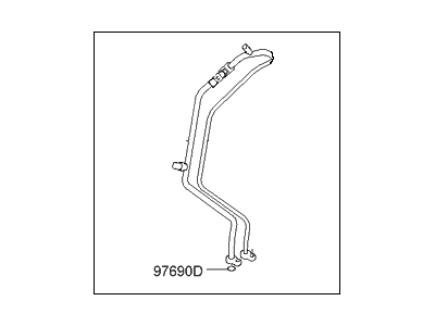 2004 Hyundai Accent A/C Hose - 97765-25000