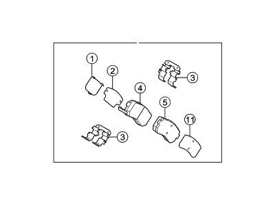 Hyundai S5830-22LA3-1NA Car Care Rear Disc Brak Pad Kit