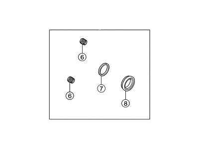 Hyundai 58303-2LA00 Seal Kit-Rear Disc Brake