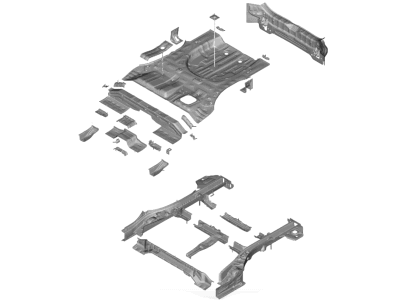 2023 Hyundai Tucson Floor Pan - 65500-N9050