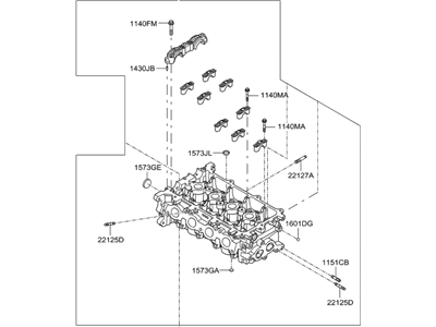 Hyundai 22100-03800 Head Assembly-Cylinder