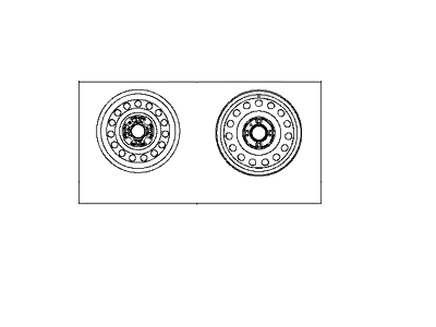 Hyundai 52910-2D050 Steel Wheel Assembly