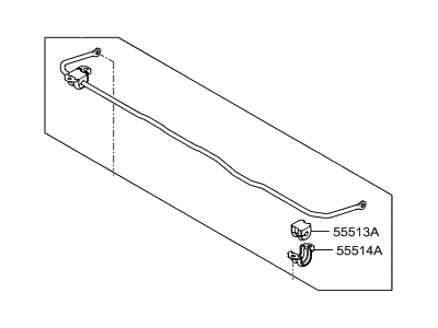 Hyundai 55510-1F000 Bar Assembly-Rear Stabilizer