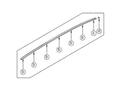 Hyundai 87220-3M000 Moulding Assembly-Roof,RH