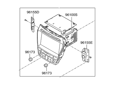 Hyundai 96560-B8510-NN5 Head Unit Assembly-Avn