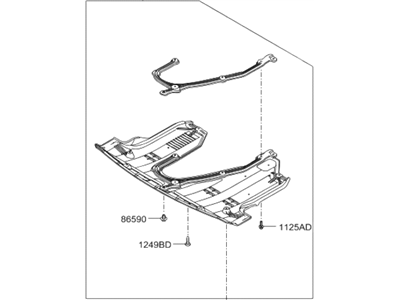 Hyundai 29110-2W800 Panel Assembly-Under Cover