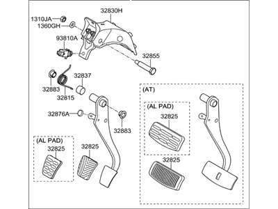 Hyundai Genesis Coupe Brake Pedal - 32800-2M100