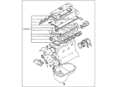 Hyundai 20910-33D00 Gasket Kit-Engine Overhaul