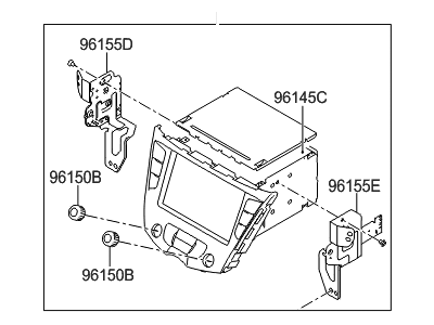 Hyundai 96560-2V710-4SDFL Float Head Unit Assembly-AVN