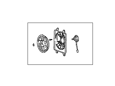 1989 Hyundai Sonata Cooling Fan Assembly - 97730-33300