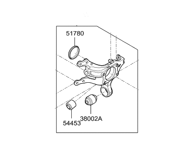 Hyundai 52720-2H000 Carrier Assembly-Rear Axle,RH