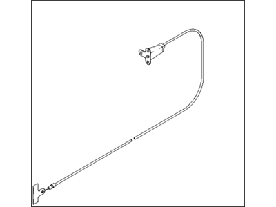 1990 Hyundai Sonata Fuel Door Release Cable - 95720-33000