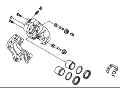 Hyundai Entourage Brake Caliper - 58180-4DA00