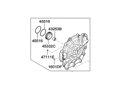 Hyundai 45320-3D600 Cover Assembly-Case Rear