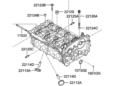 Hyundai Veloster N Cylinder Head - 5T01T-2GA01-F