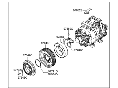 Hyundai 97701-3K125 Compressor Assembly