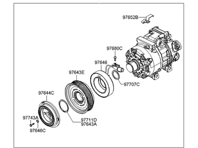 Hyundai 97701-3K220 Compressor Assembly