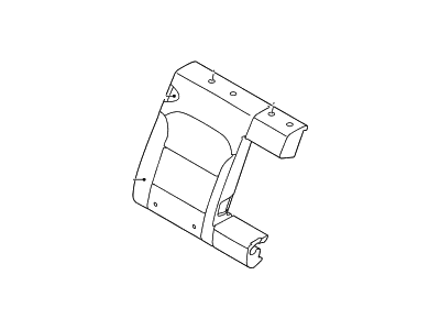 Hyundai 89450-F3000 Pad Assembly-Rear Seat Back,RH