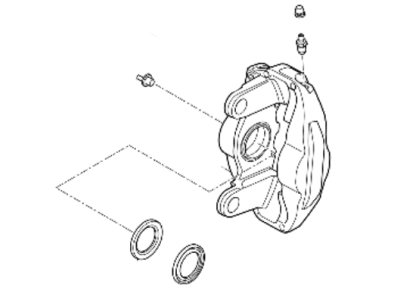 2022 Hyundai Genesis G70 Brake Caliper - 58311-J5A50-YKG