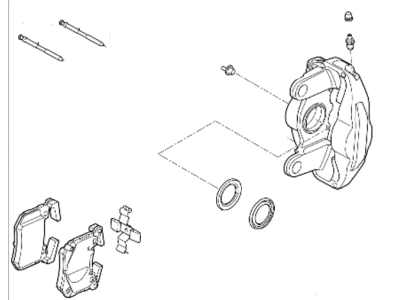 Hyundai Genesis G70 Brake Caliper Bracket - 58230-J5500-YKG
