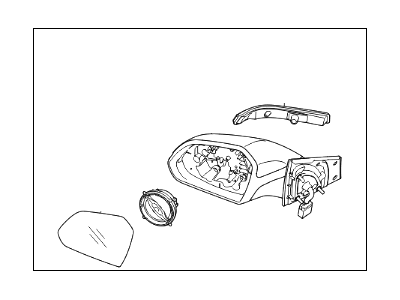 Hyundai 87620-C2030 Mirror Assembly-Rear View Outside RH