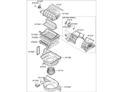 Hyundai 97100-3J000 Blower Unit