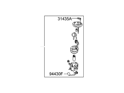 Hyundai 31110-0W000 Complete-Fuel Pump