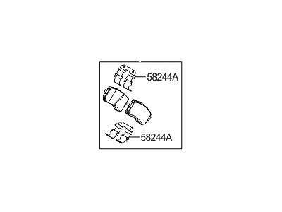 Hyundai Azera Brake Pad Set - 58302-3VA50