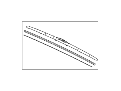 2012 Hyundai Accent Wiper Blade - 98350-1R100