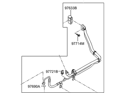 2012 Hyundai Genesis A/C Hose - 97775-3M001