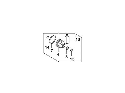 Hyundai Azera CV Joint Boot - 49583-3V500