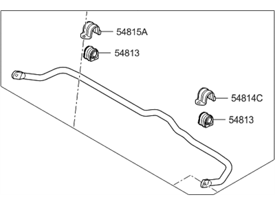 Hyundai 54810-D3000 Bar Assembly-Front Stabilizer