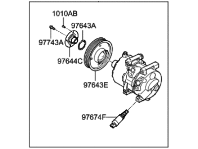 Hyundai A/C Compressor - 97701-D3300