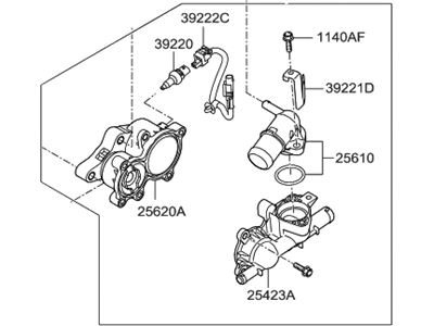 Hyundai 25600-03800 Control Assembly-Coolant Temperature